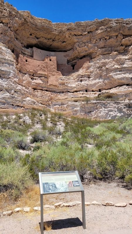 The view of Montezuma Castle behind the marker image. Click for full size.