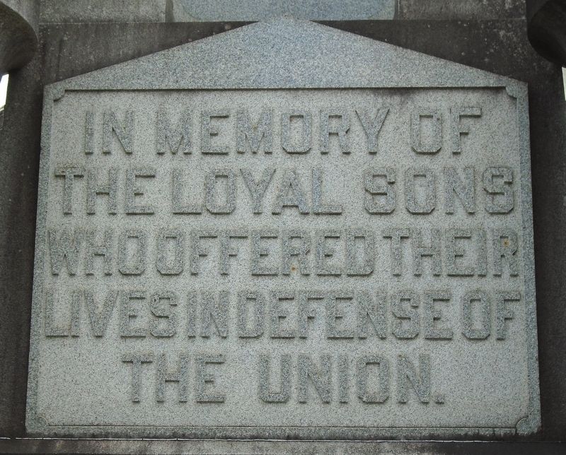 Civil War Memorial Dedication. Click for full size. Civil War Memorial Dedication image. Click for full size.