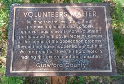 Volunteers Matter Marker. Click for full size. Volunteers Matter Marker image. Click for full size.