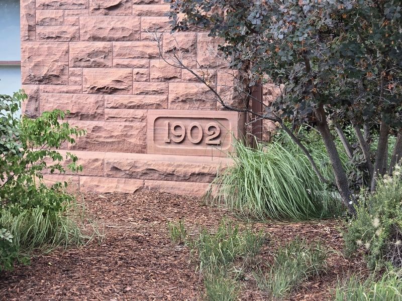 Palmer Hall cornerstone. Click for full size. Palmer Hall cornerstone image. Click for full size.