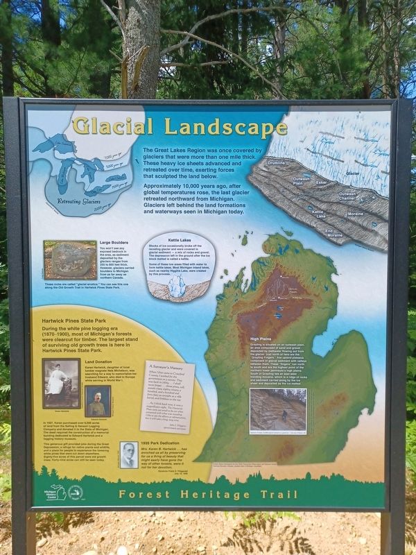 Glacial Landscape Marker. Click for full size. Glacial Landscape Marker image. Click for full size.