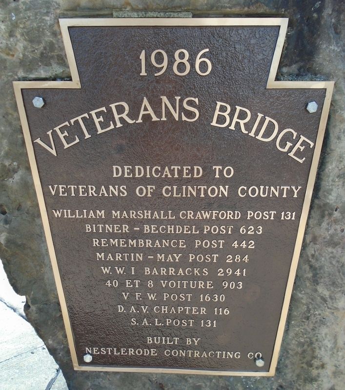Veterans Bridge Marker image. Click for full size.