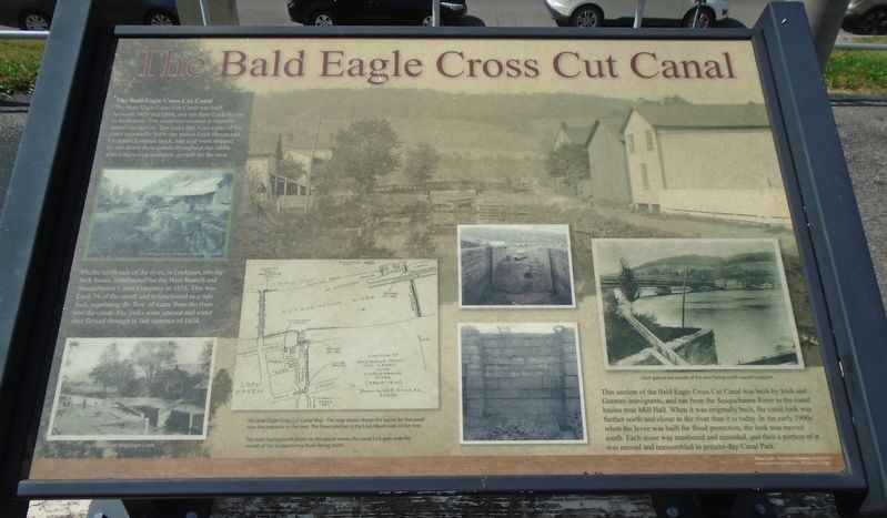 Bald Eagle Cross Cut Canal Marker. Click for full size. Bald Eagle Cross Cut Canal Marker image. Click for full size.