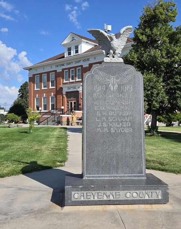Cheyenne County World War I Memorial image. Click for full size.