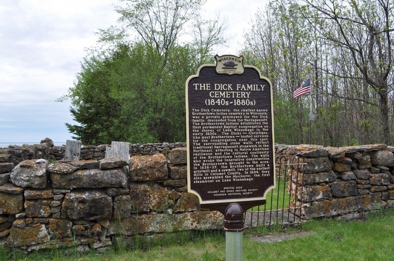 The Dick Family Cemetery Marker. Click for full size. The Dick Family Cemetery Marker image. Click for full size.