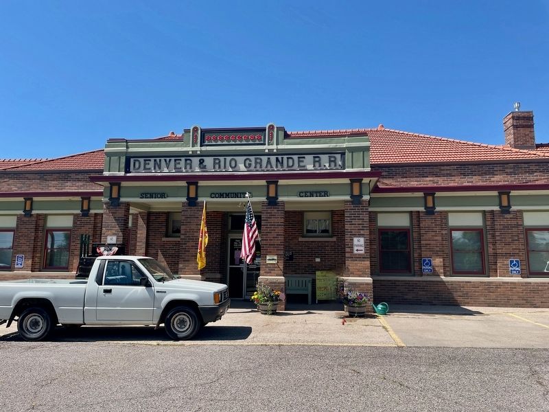 Denver & Rio Grande Railroad Depot & Marker. Click for full size. Denver & Rio Grande Railroad Depot & Marker image. Click for full size.