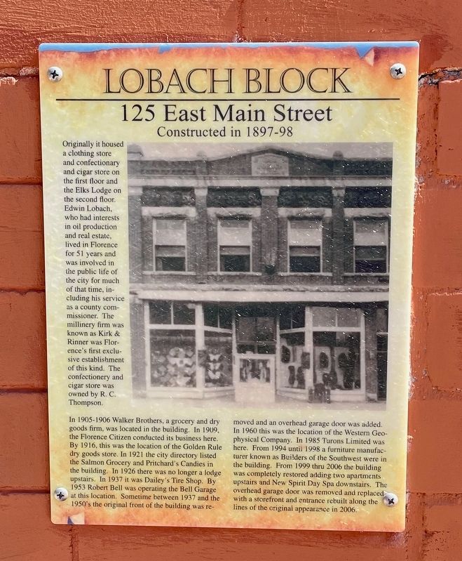 Lobach Block Marker. Click for full size. Lobach Block Marker image. Click for full size.