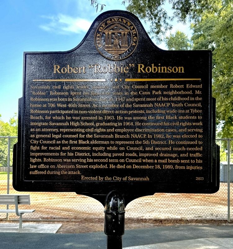 Robert �Robbie� Robinson Marker image. Click for full size.