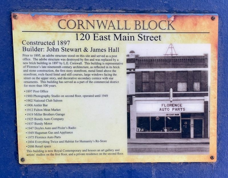 Cornwall Block Marker. Click for full size. Cornwall Block Marker image. Click for full size.