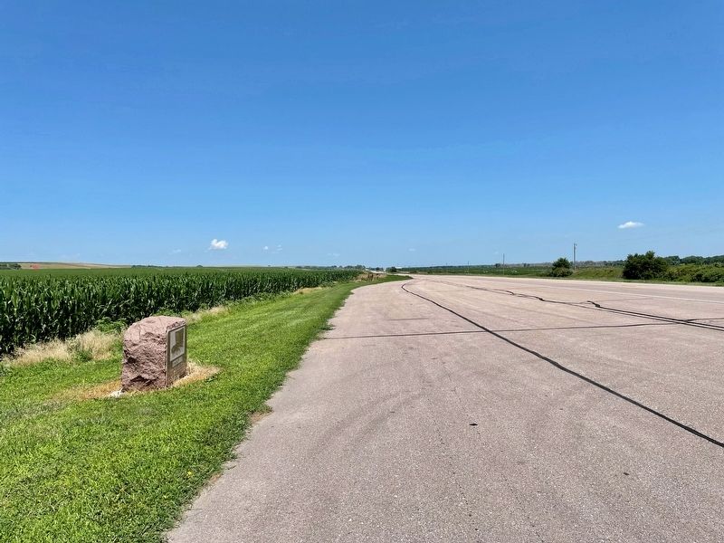 In Memory of Pioneer Bohemians Marker looking East. image. Click for full size.