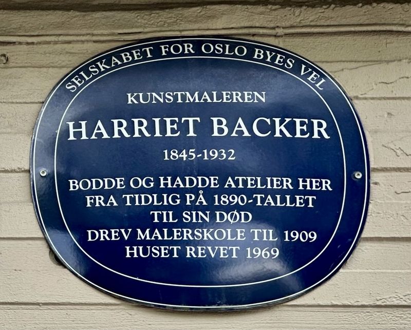 Harriet Backer Marker. Click for full size. Harriet Backer Marker image. Click for full size.