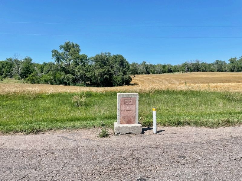 Ft. McPherson Trail Marker. Click for full size. Ft. McPherson Trail Marker image. Click for full size.