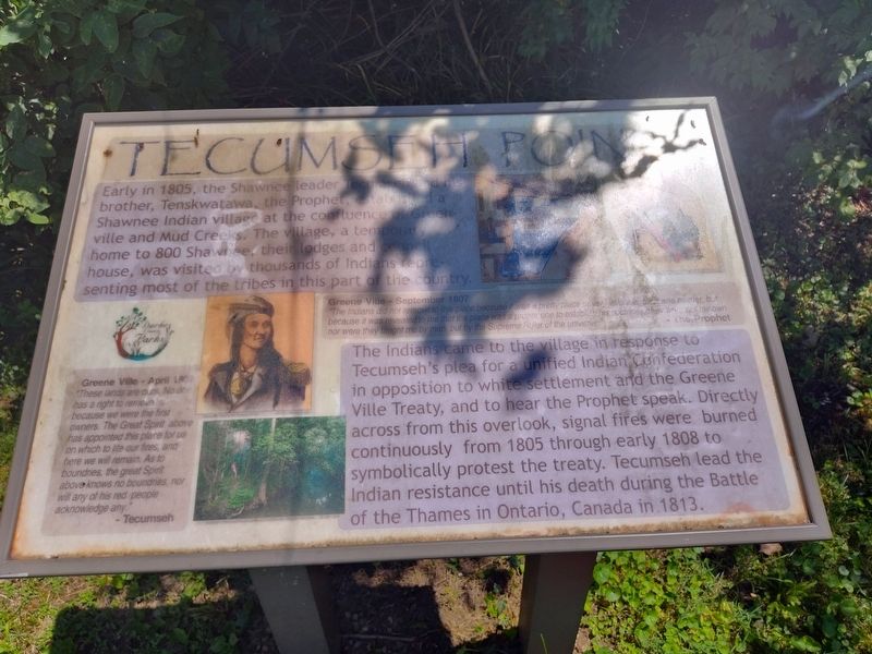 Tecumseh Point Marker. Click for full size. Tecumseh Point Marker image. Click for full size.