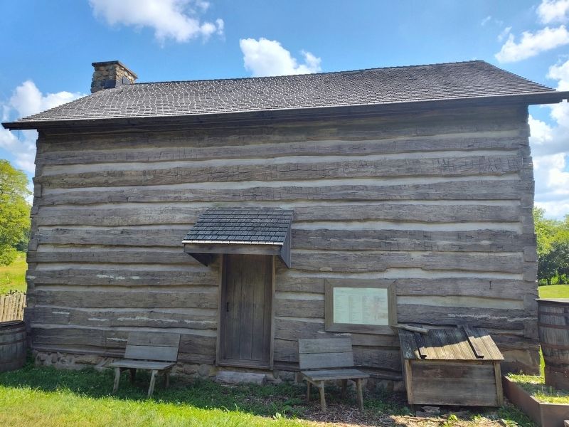 Shawnee Prairie Log House Marker. Click for full size. Shawnee Prairie Log House Marker image. Click for full size.