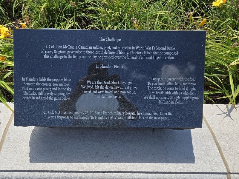 The Challenge (rear side of the monument). Click for full size. The Challenge (rear side of the monument) image. Click for full size.