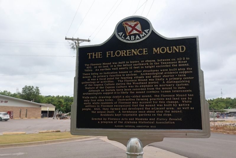 The Florence Mound Marker image. Click for full size.