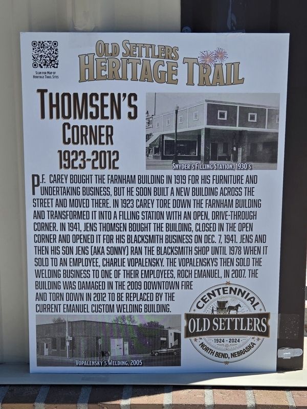 Thomsen's Corner Marker. Click for full size. Thomsen's Corner Marker image. Click for full size.
