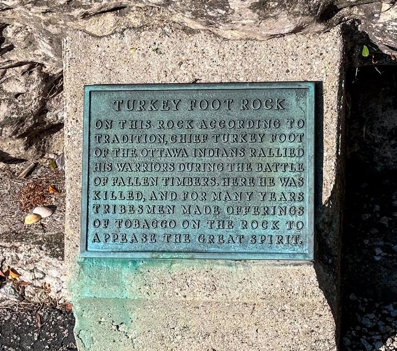 Turkey Foot Rock Marker image. Click for full size.