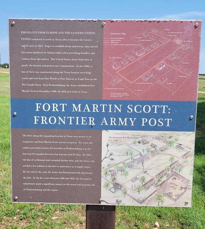 Fort Martin Scott: Frontier Army Post Marker. Click for full size. Fort Martin Scott: Frontier Army Post Marker image. Click for full size.
