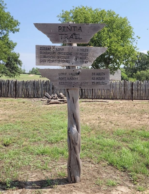 Pinta Trail Sign. Click for full size. Pinta Trail Sign image. Click for full size.