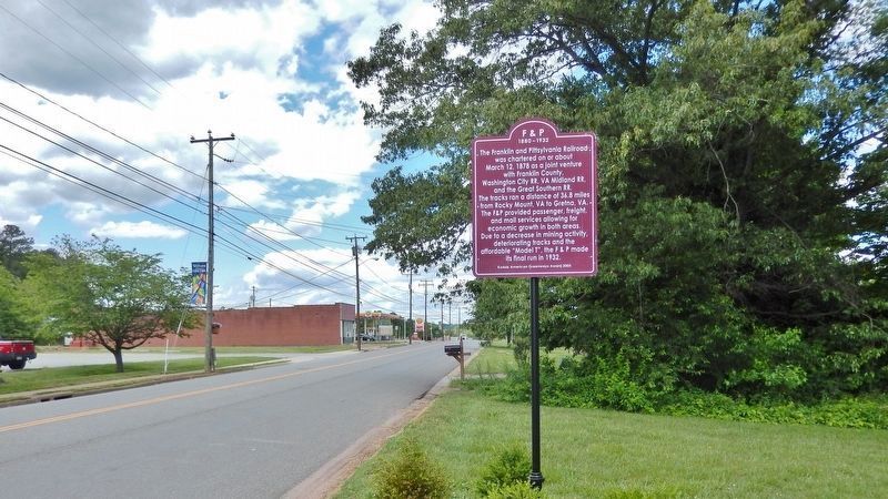 F & P Marker. Click for full size. F & P Marker image. Click for full size.