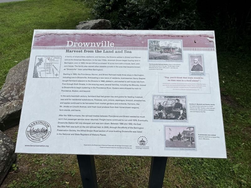 Drownville Marker. Click for full size. Drownville Marker image. Click for full size.