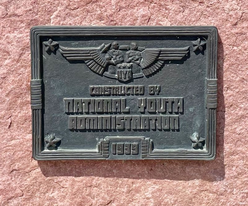 Additional marker about the National Youth Administration that constructed this marker. image. Click for full size.