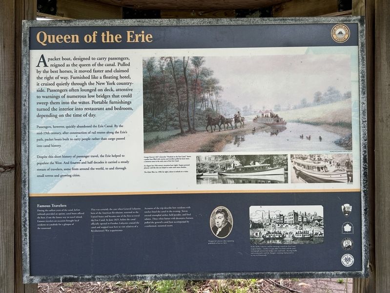 Queen of the Erie Marker. Click for full size. Queen of the Erie Marker image. Click for full size.