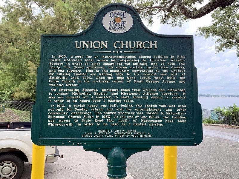 Union Church side of Marker image. Click for full size.