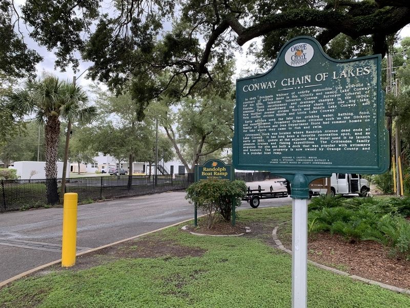 Conway Chain of Lakes/ Union Church Marker image. Click for full size.