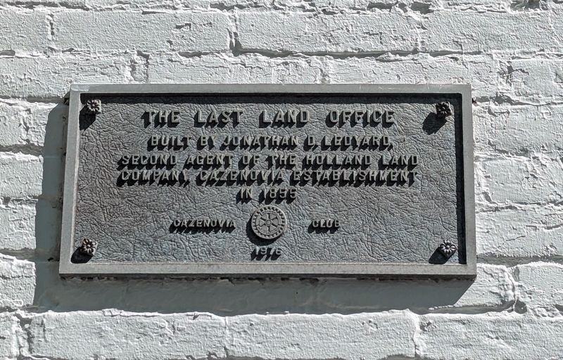 The Last Land Office Marker. Click for full size. The Last Land Office Marker image. Click for full size.