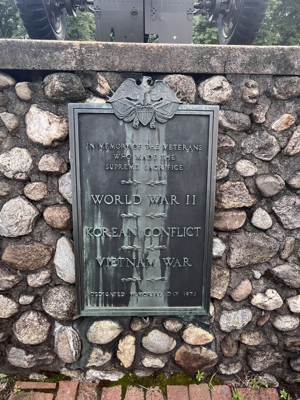 World War II, Korean Conflict and Vietnam War Memorial Marker image. Click for full size.