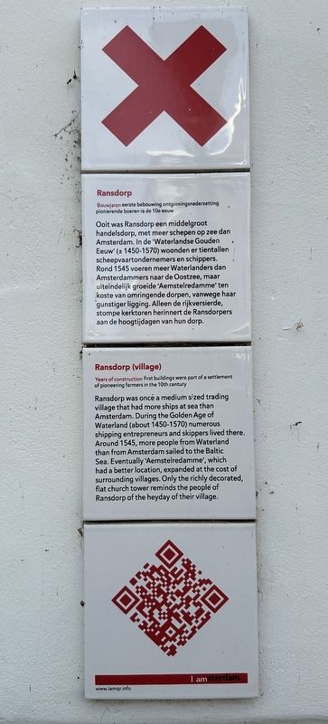 Ransdorp (village) Marker image. Click for full size.