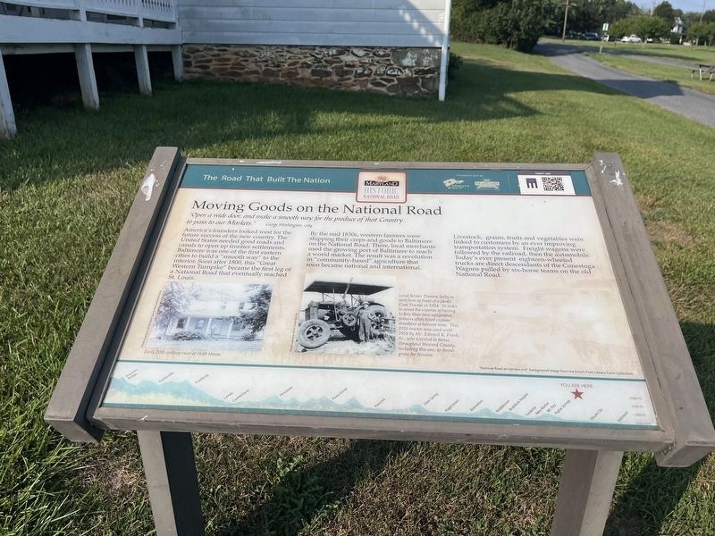 Moving Goods on the National Road Marker image. Click for full size.