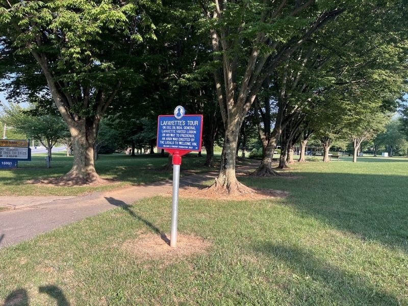Lafayette's Tour Marker image. Click for full size.
