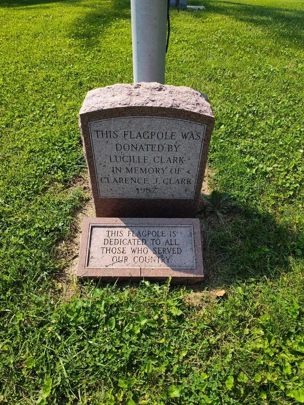 Veterans Memorial Flagpole Marker image. Click for full size.