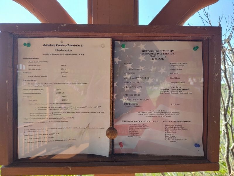 Gettysburg Cemetery Veterans Memorial image. Click for full size.