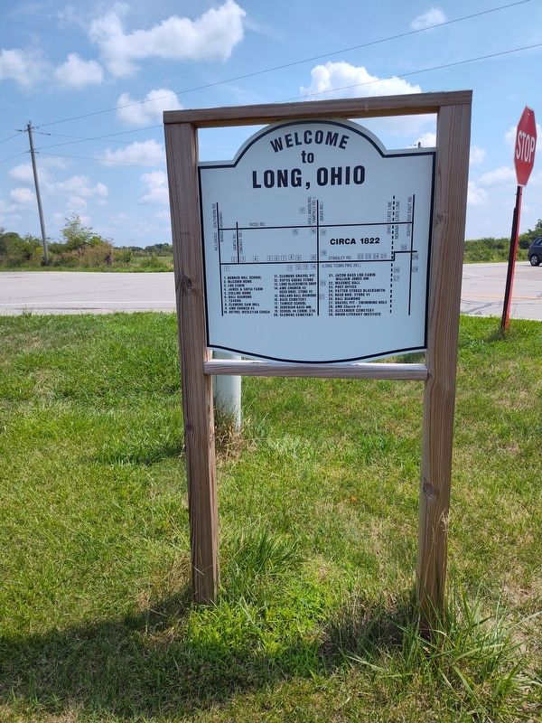 Welcome To Long, Ohio Marker image. Click for full size.