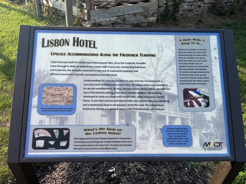 Lisbon Hotel Marker. Click for full size. Lisbon Hotel Marker image. Click for full size.