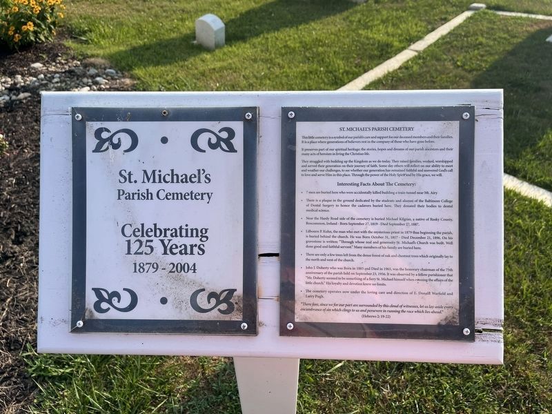 St. Michael's Parish Cemetery Marker image. Click for full size.
