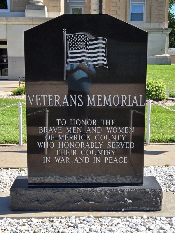 Veterans Memorial Marker, Side One. Click for full size. Veterans Memorial Marker, Side One image. Click for full size.