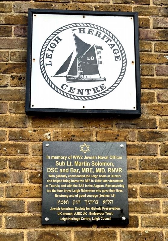 Sub. Lt. Martin Solomon Marker. Click for full size. Sub. Lt. Martin Solomon Marker image. Click for full size.