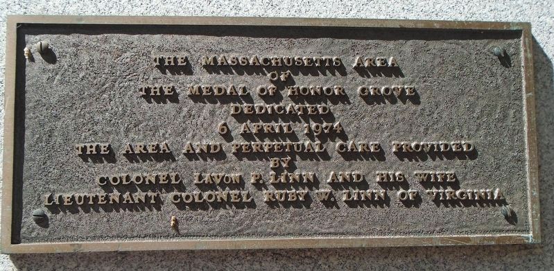Massachusetts Medal of Honor Recipients Sponsor Marker image. Click for full size.