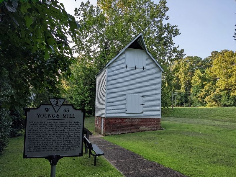 Young’s Mill Marker. Click for full size. Young’s Mill Marker image. Click for full size.
