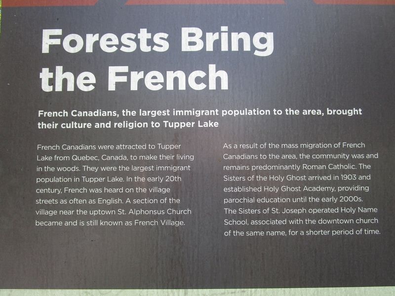 Forests Bring the French Marker. Click for full size. Forests Bring the French Marker image. Click for full size.