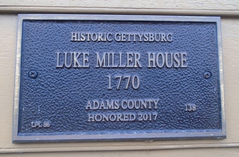 Luke Miller House Marker. Click for full size. Luke Miller House Marker image. Click for full size.