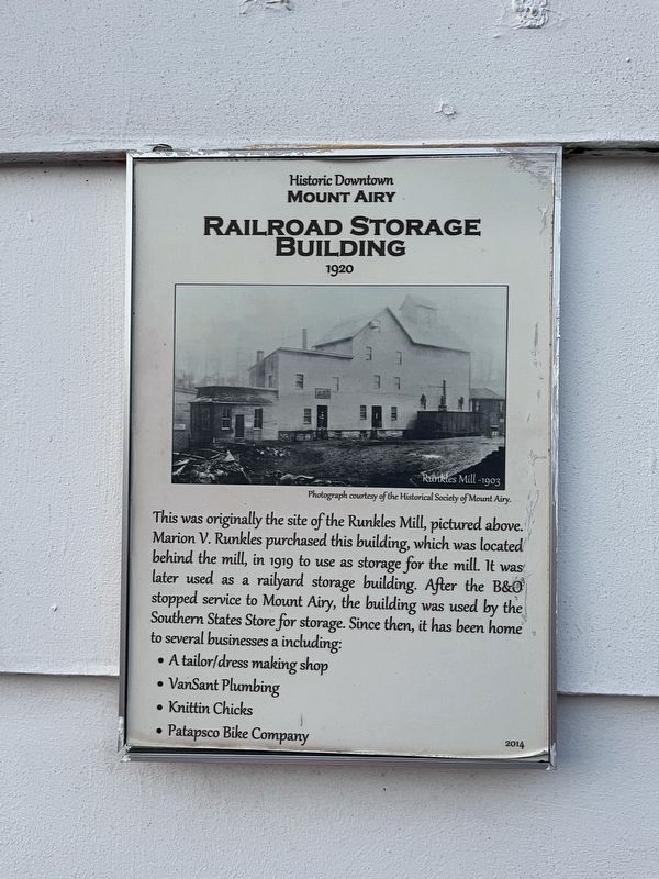 Railroad Storage Building Marker. Click for full size. Railroad Storage Building Marker image. Click for full size.