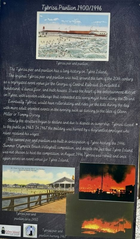 Tybrisa Pavilion 1900/1996 Marker. Click for full size. Tybrisa Pavilion 1900/1996 Marker image. Click for full size.