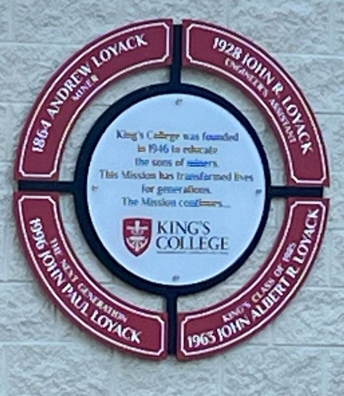 King's College Marker. Click for full size. King's College Marker image. Click for full size.