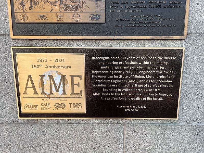 AIME Marker. Click for full size. AIME Marker image. Click for full size.